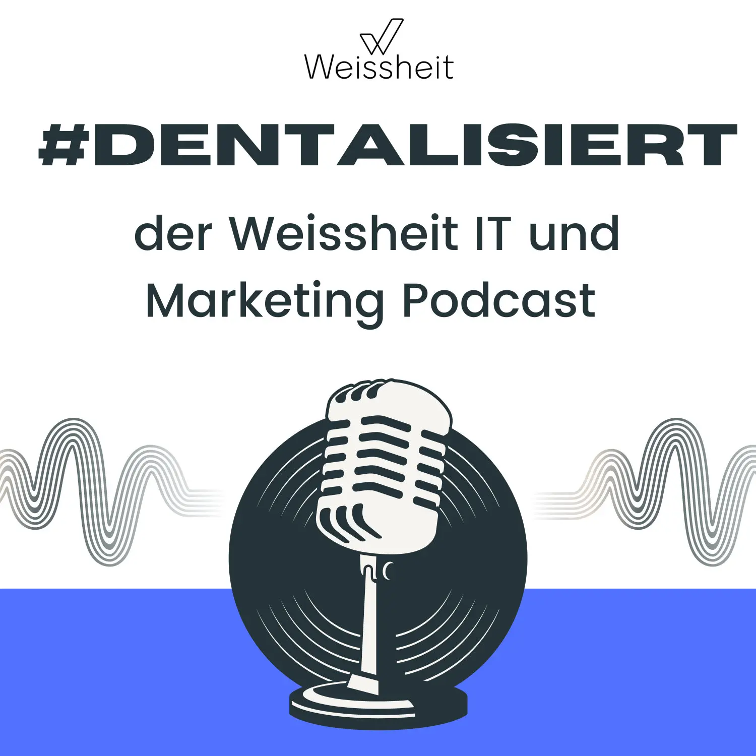 Black and White Illustrative Podcast Cover - Podcast #dentalisie Bild #1